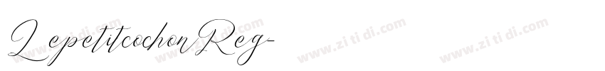 Lepetitcochon Reg字体转换